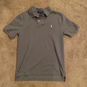Polo Ralph Lauren Light Gray Polo Shirt- Boy Large